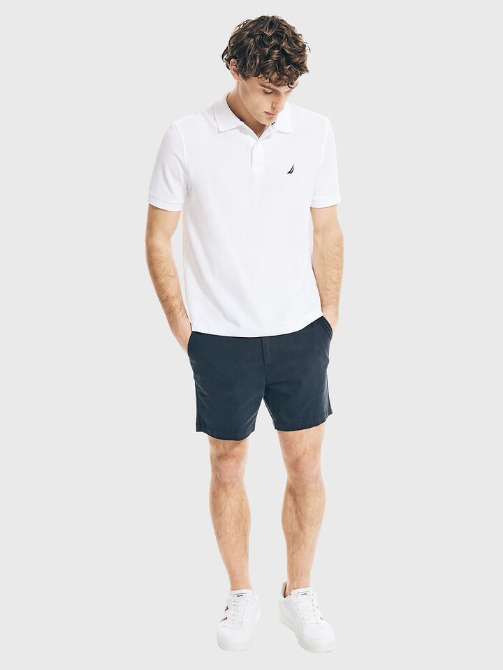 Essentials Regular Fit Pique Polo, White, hi-res image number 4