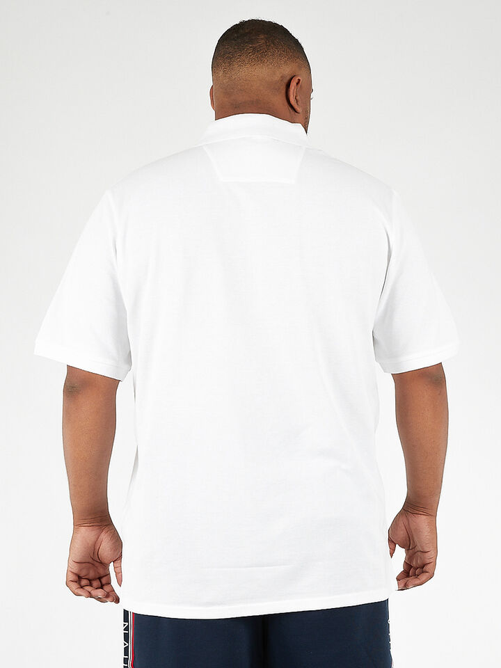 Big & Tall Essentials Pique Cotton Polo, Bright White, hi-res image number 2