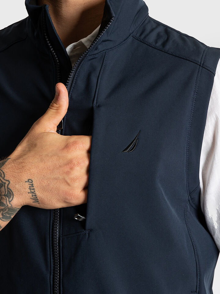 Fleece Lined Regular Fit Soft Shell Vest