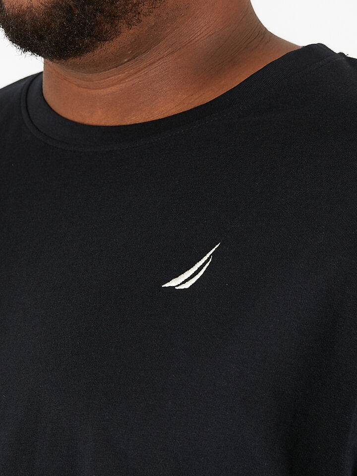Big & Tall Nautica Essentials Collection Bowen Tee, Black, hi-res image number 3