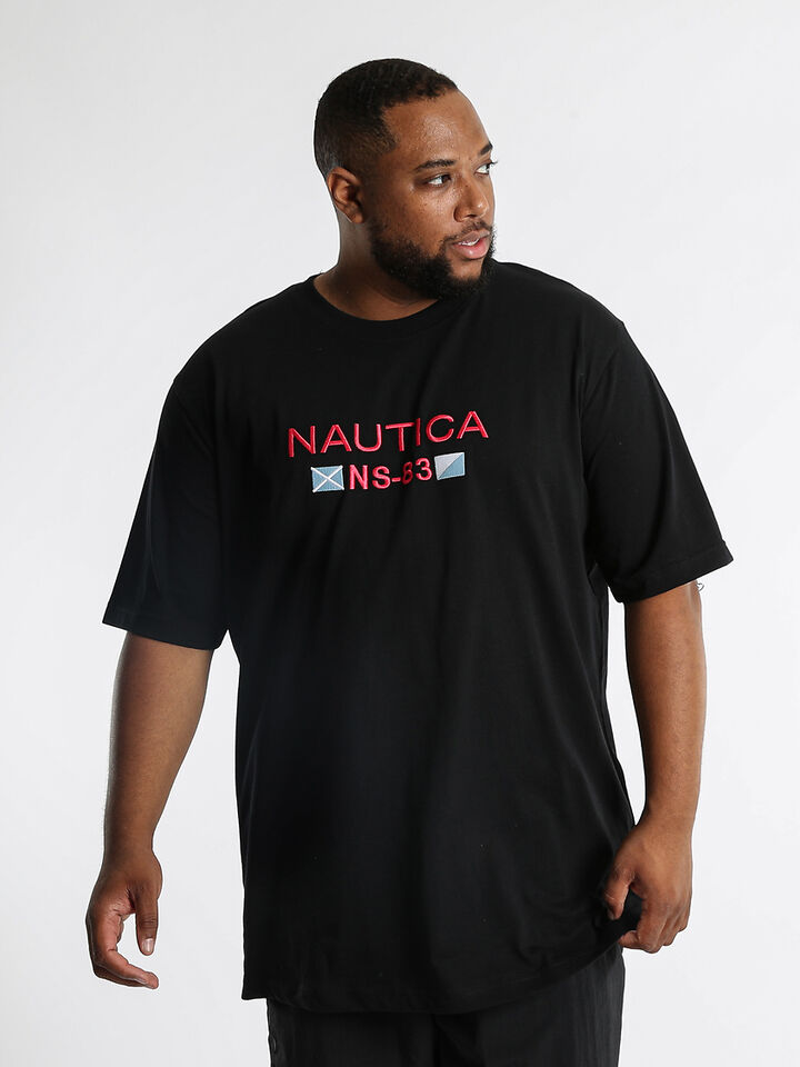Big & Tall NS-83 Collins Tee, Black, hi-res image number 1