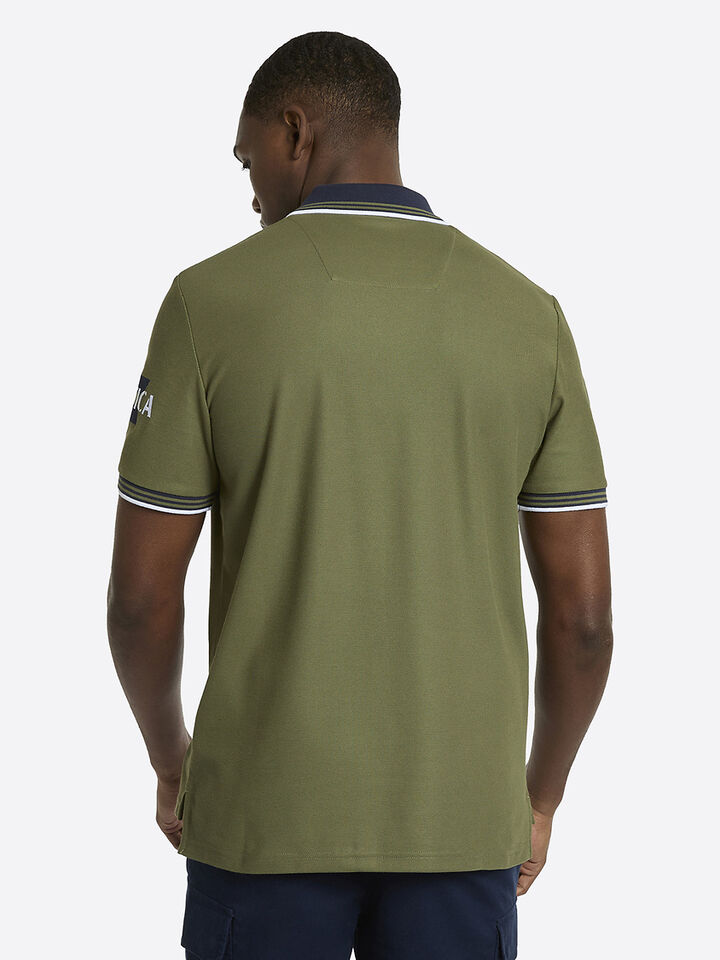 Knowle Regular Fit Polo Shirt, Khaki, hi-res image number 2