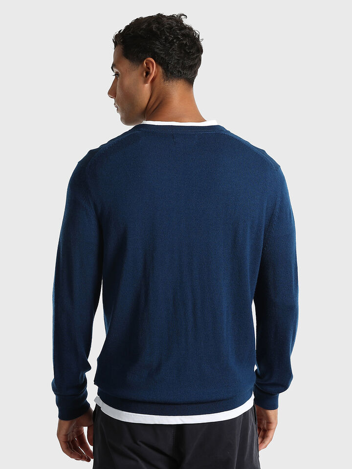 Australian Merino Wool Blend V-Neck Regular Fit Sweater