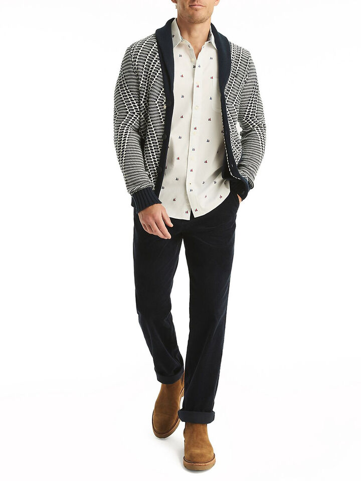 Short Sleeve Oxford Shirt, White, hi-res image number 3