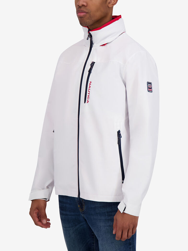 Regular Fit Sailing Jacket, Bright White, hi-res image number 3