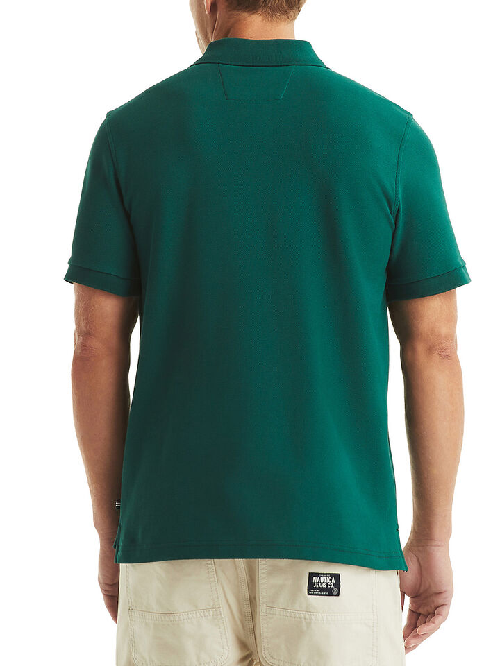 Essentials Regular Fit Pique Polo, Deep Spruce, hi-res image number 2