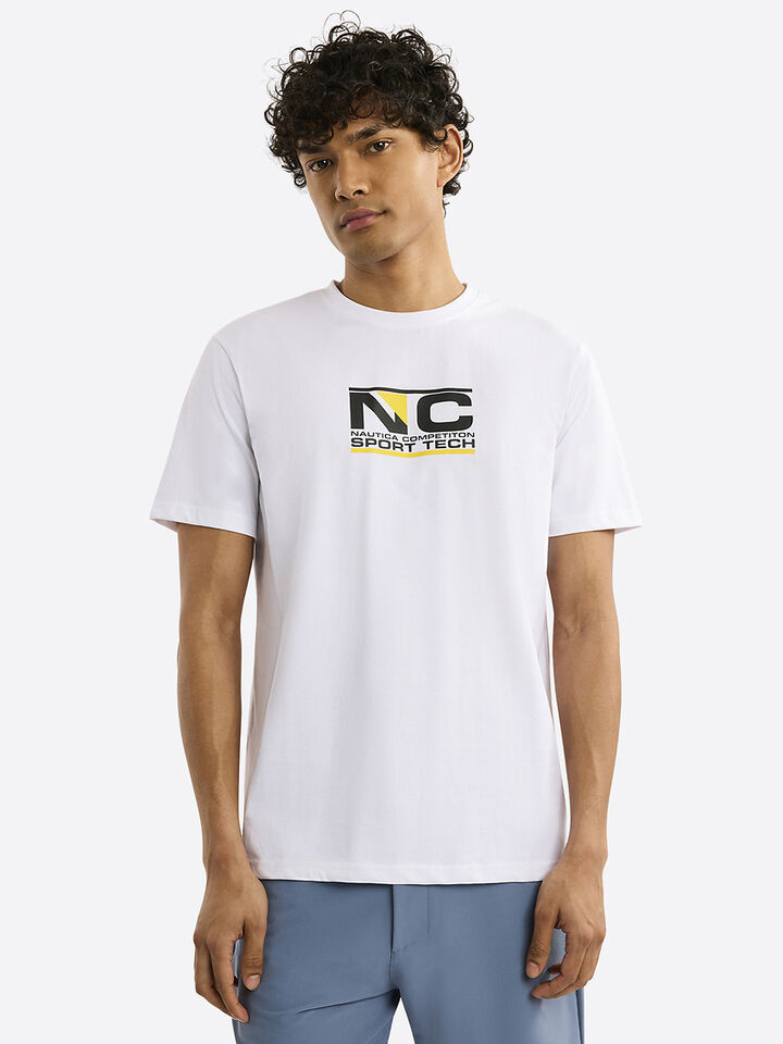 Nautica Competition Sandyford T-shirt, White, hi-res image number 1