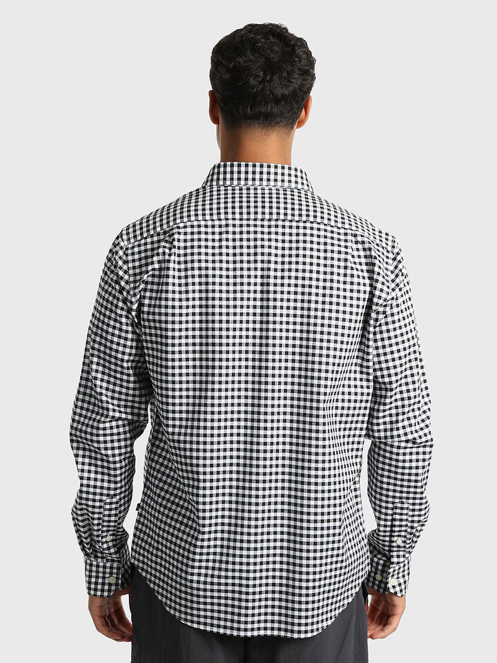 Long Sleeve Gingham Oxford Shirt