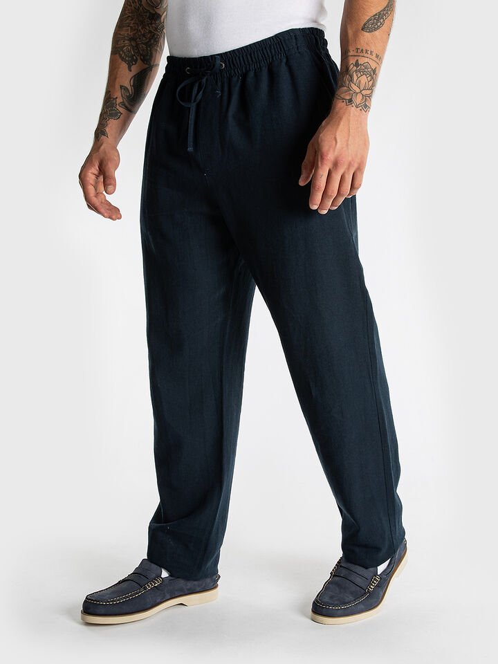 Relaxed Fit Linen Pant
