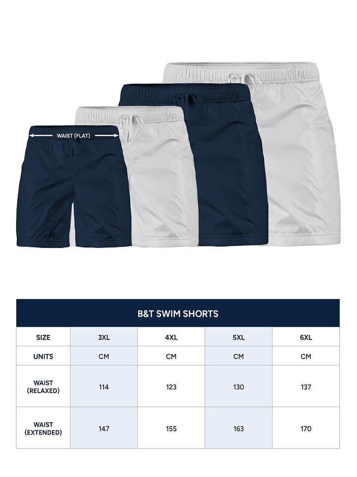 Big & Tall Grampian 6" Swim Shorts, Red, hi-res image number 3