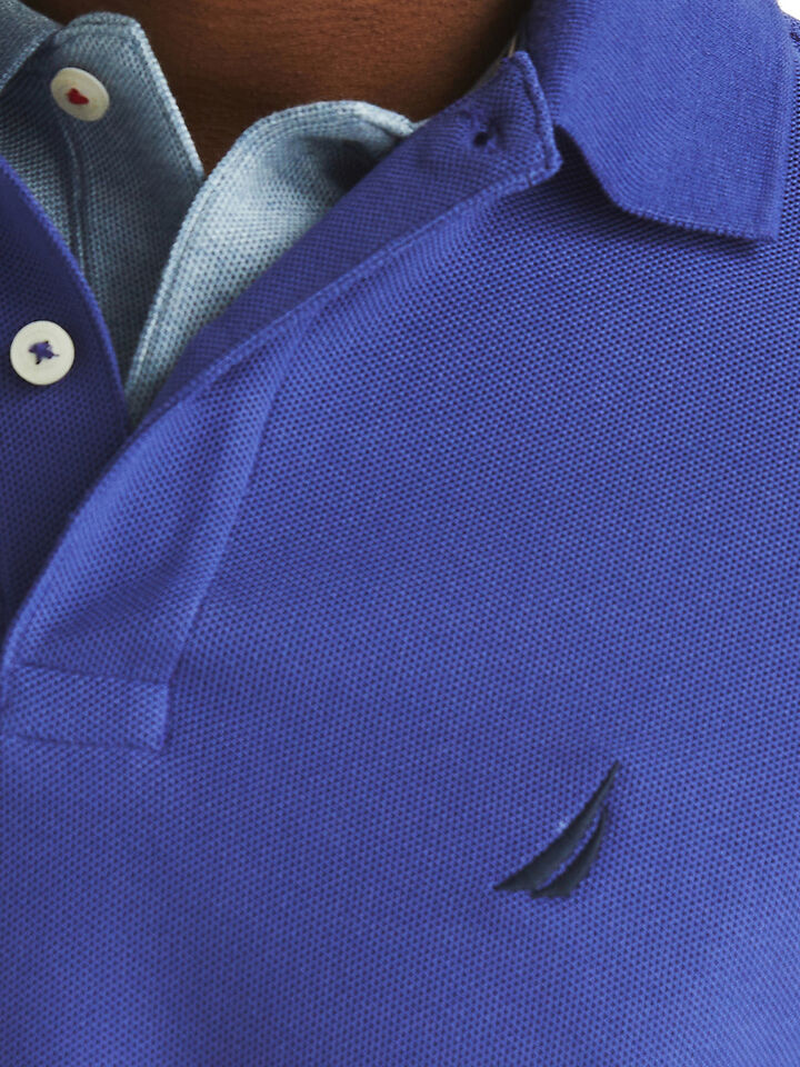 Essentials Regular Fit Pique Polo, Purple Blue, hi-res image number 4