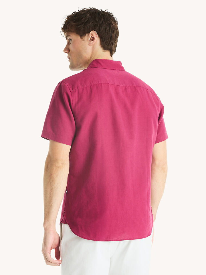 Short Sleeve Regular Fit Linen Shirt