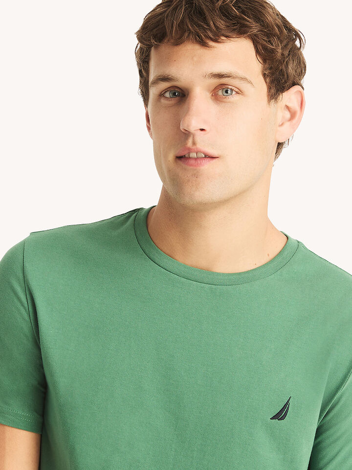 Emblem Regular Fit Tee, Hunter Green, hi-res image number 4