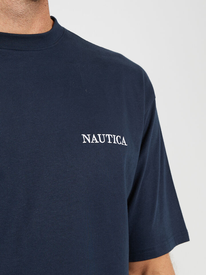 Spinnaker Collection Gaunt Heavyweight Tee, Navy, hi-res image number 3