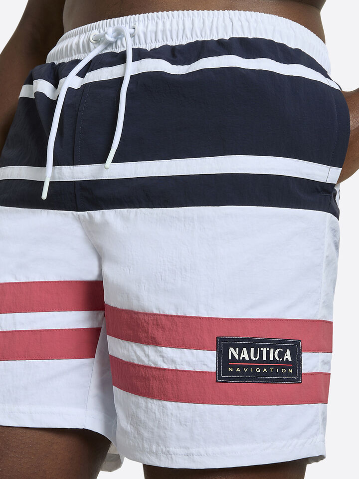 Andrey 7" Swim Shorts, White, hi-res image number 4