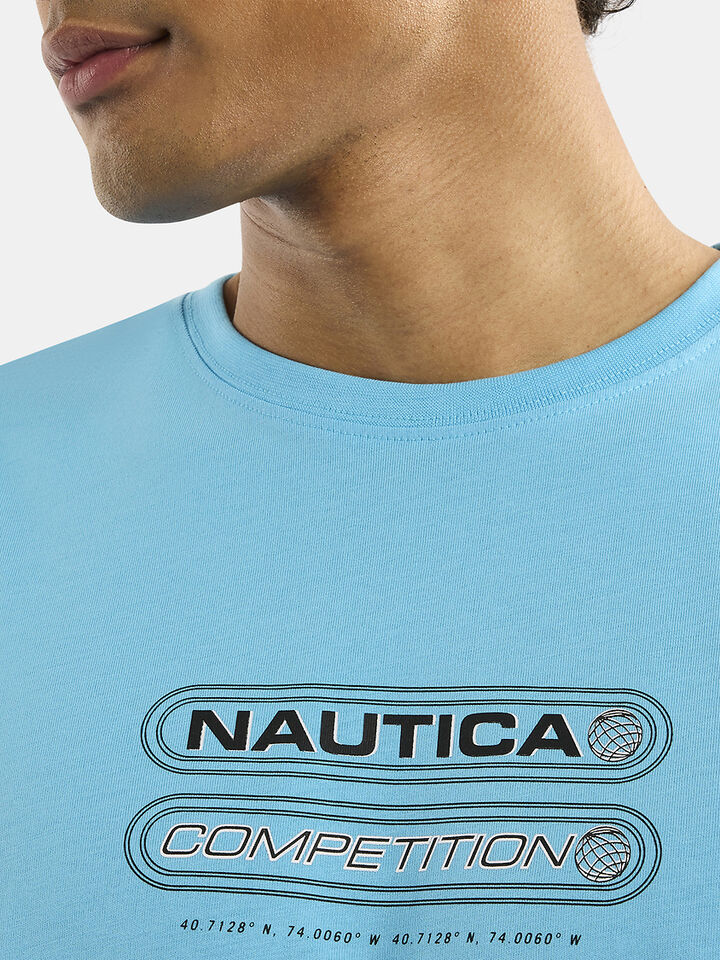Nautica Competition Inver Regular Fit T-Shirt, Blue, hi-res image number 4