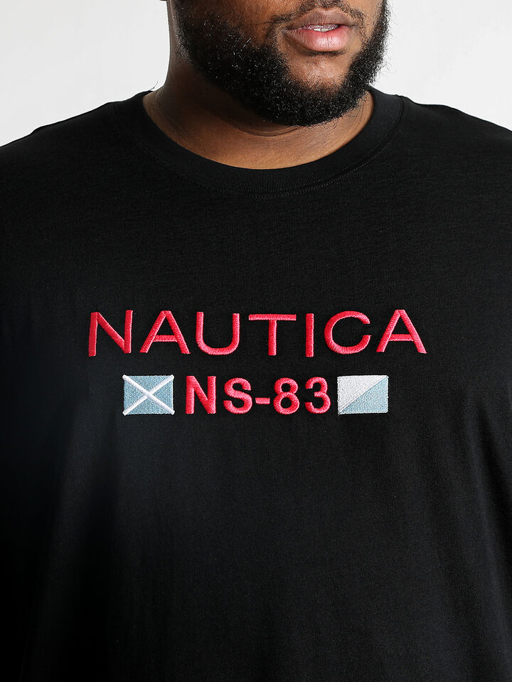 Big & Tall NS-83 Collins Tee, Black, hi-res image number 3