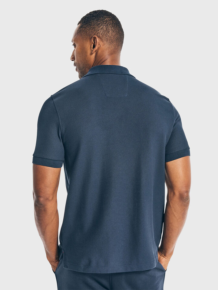 Essentials Regular Fit Pique Polo, Navy, hi-res image number 2