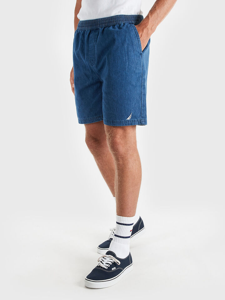 Denim Shield Pull-On Shorts