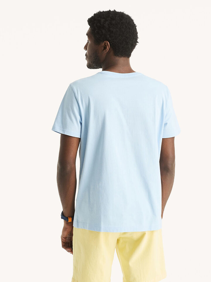 Emblem Regular Fit Tee, Crystal Bay Blue, hi-res image number 2
