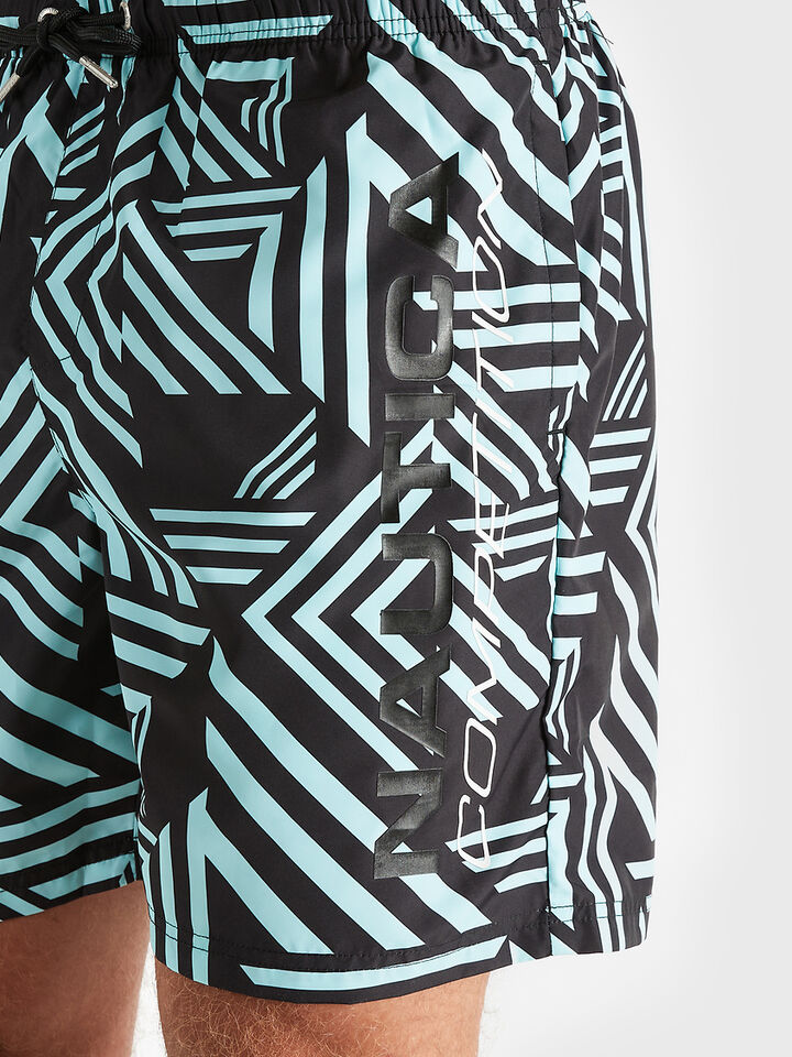 Nautica Competition Ruan 6" Swim Shorts, Multi, hi-res image number 4