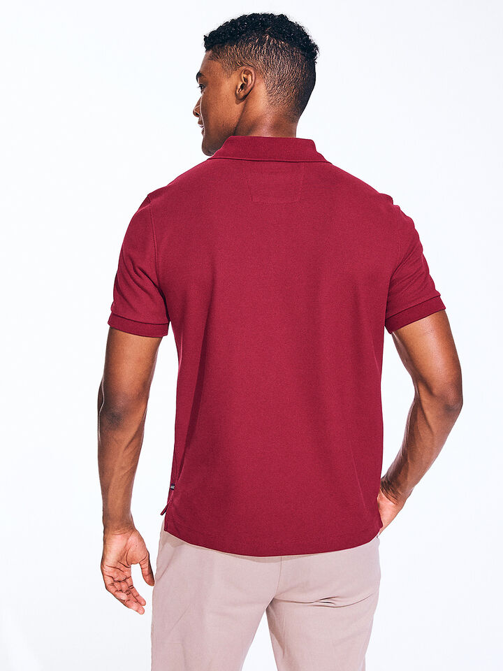 Essentials Regular Fit Pique Polo, Deep Fuchsia, hi-res image number 2