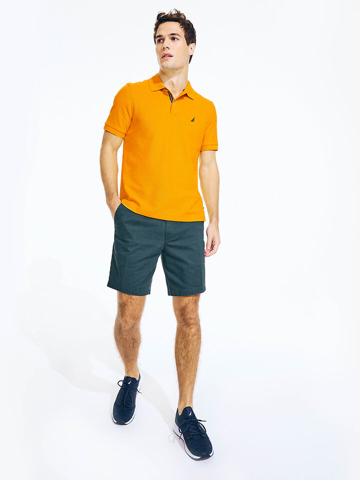 Essentials Regular Fit Pique Polo, Coastguard Orange, hi-res image number 3