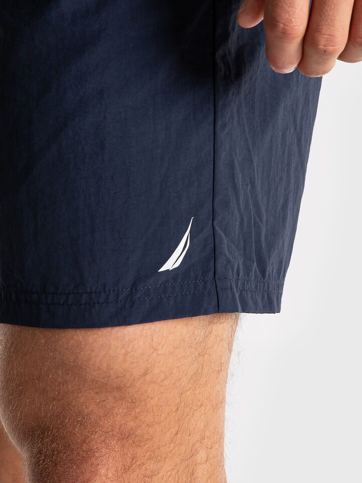 Sailing Flags 6" Swim Short, Navy, hi-res image number 4