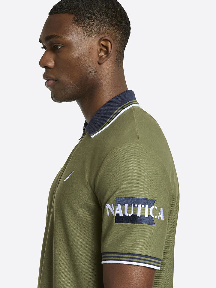 Knowle Regular Fit Polo Shirt, Khaki, hi-res image number 4