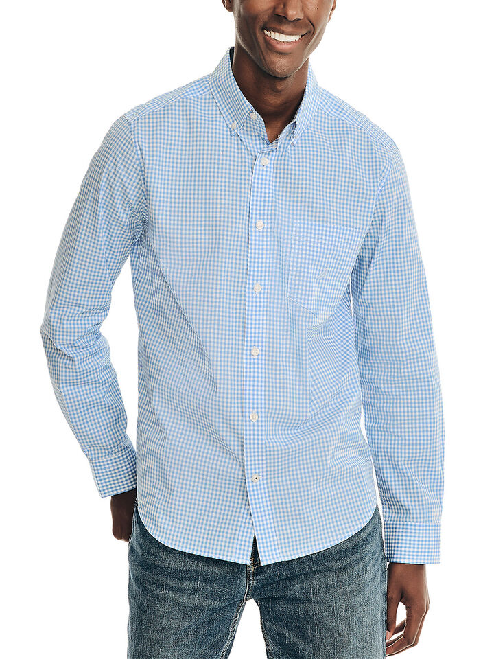 Long Sleeve Navtech Gingham Regular Fit Shirt
