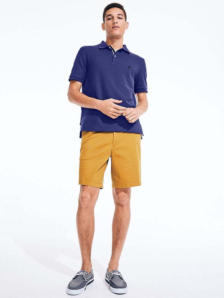 Essentials Regular Fit Pique Polo, Purple Blue, hi-res image number 3