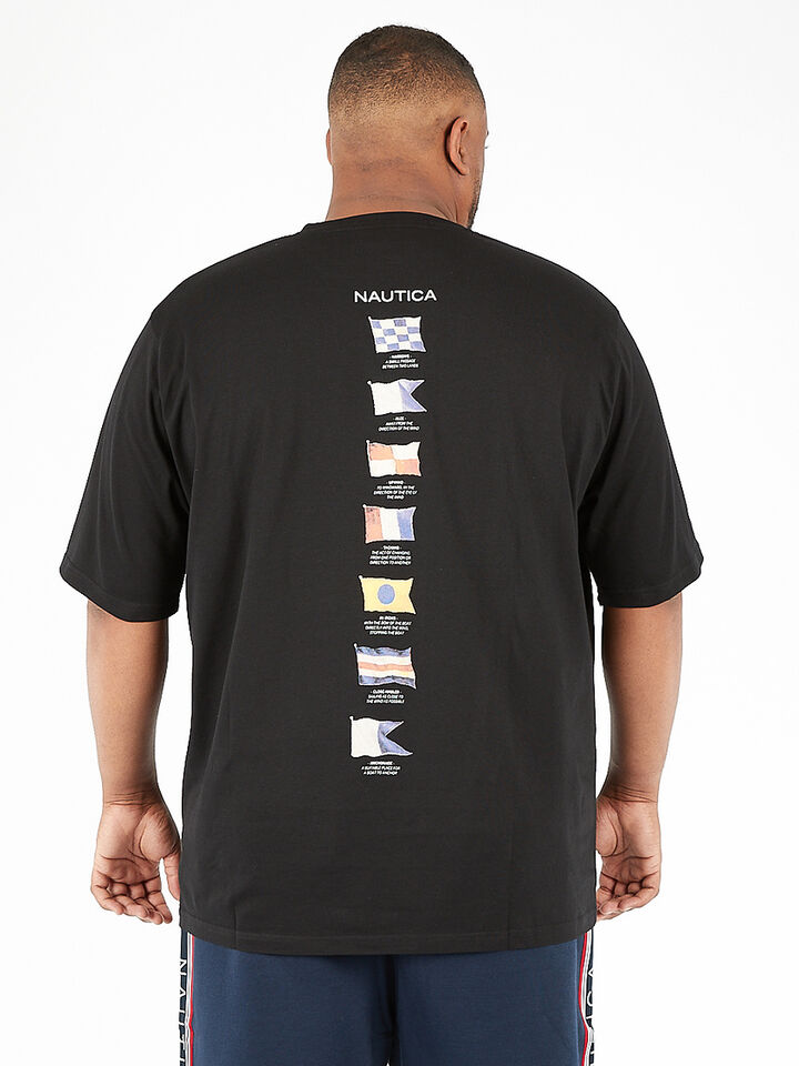 Big & Tall Nautica Essentials Collection Archie Tee, Black, hi-res image number 2