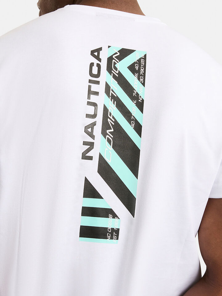 Nautica Competition Canaan Regular Fit T-Shirt, White, hi-res image number 5