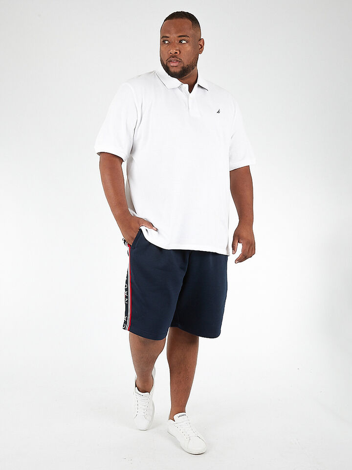 Big & Tall Essentials Pique Cotton Polo, Bright White, hi-res image number 4