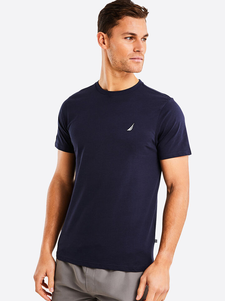 Nautica Essentials Collection Bowen Tee, Dark Navy, hi-res image number 1