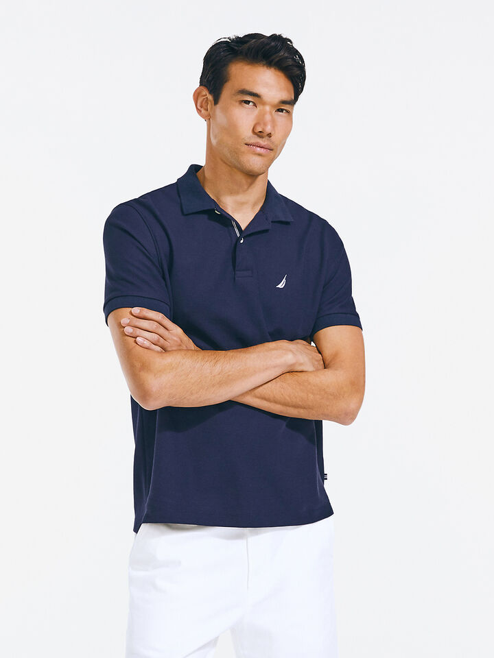 Solid Regular Fit Pique Cotton Polo