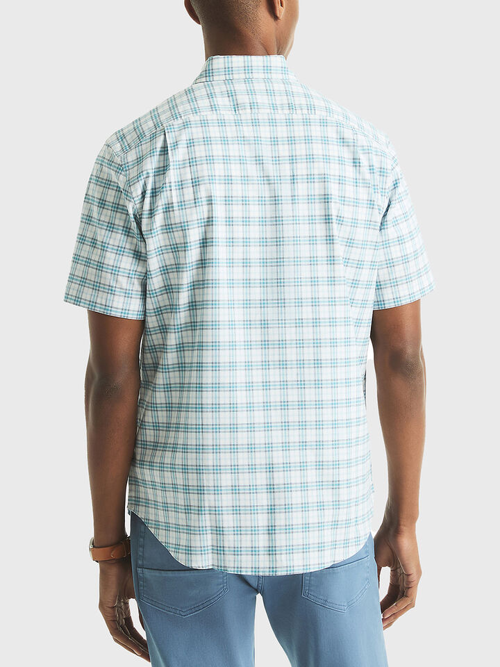 Short Sleeve Tencel Plaid Shirt