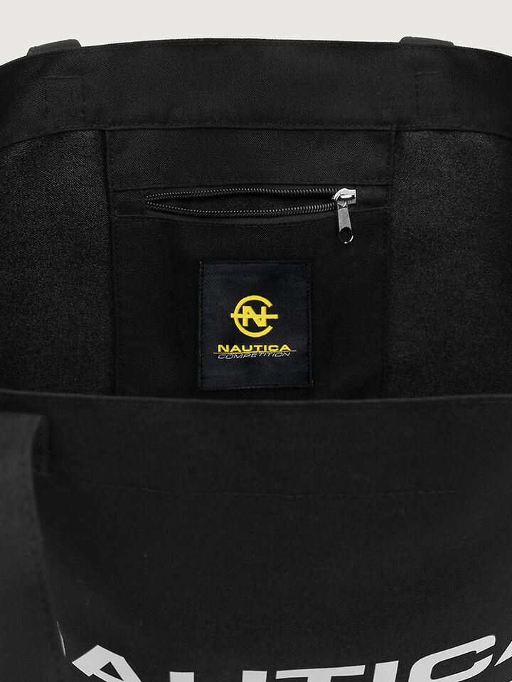 Nautica Competition Nylon Tote Bag, Black, hi-res image number 3
