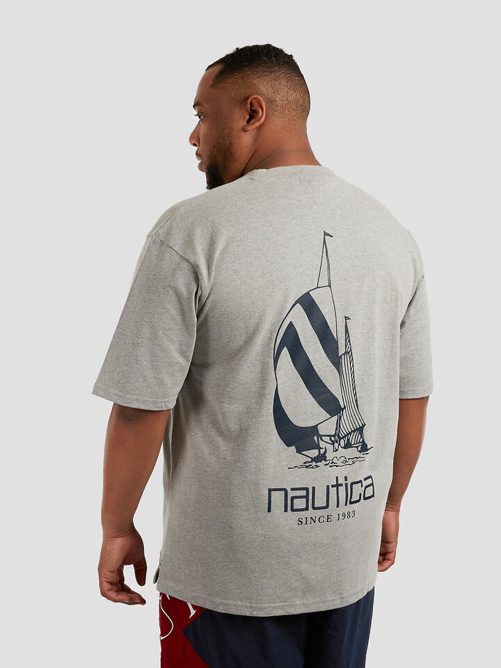 Big & Tall Essentials Cowes Tee, Grey Heather, hi-res image number 2