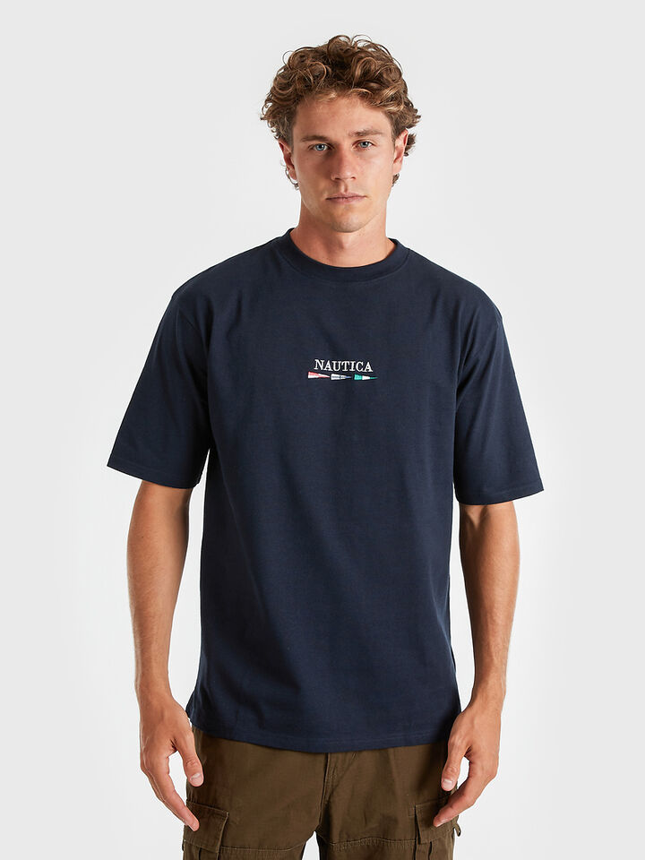 Spinnaker Collection Emporum Tee, Navy, hi-res image number 1