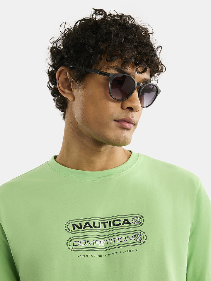 Nautica Competition Inver Regular Fit T-Shirt, Marine Green, hi-res image number 4
