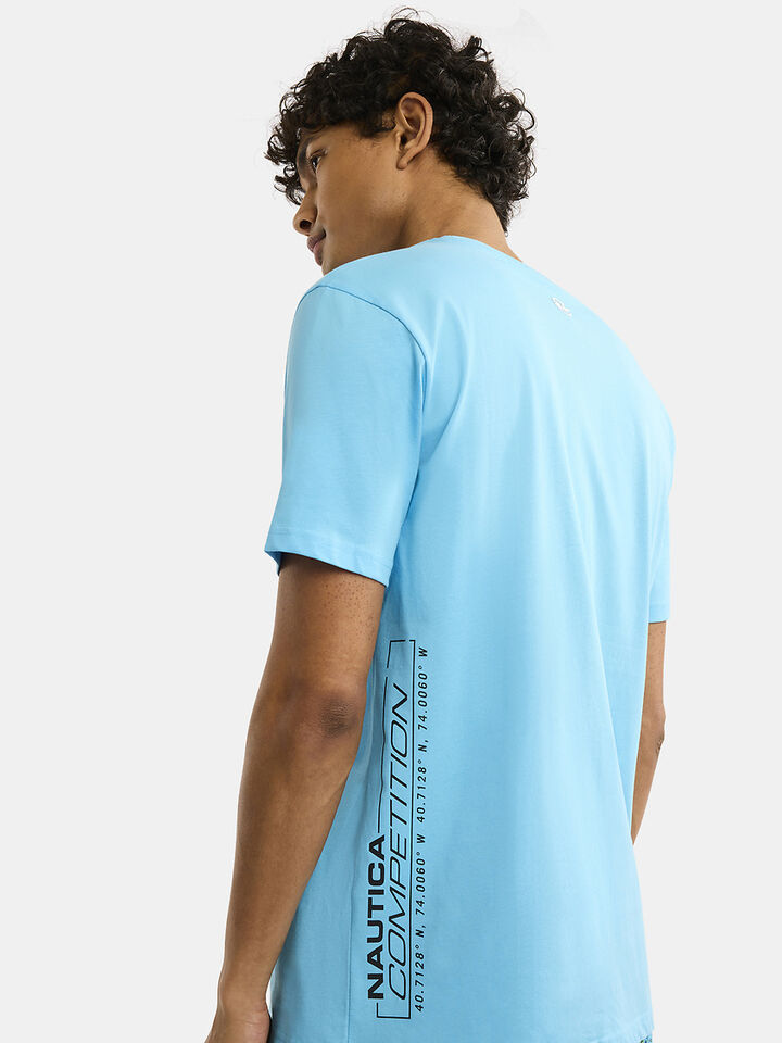 Nautica Competition Inver Regular Fit T-Shirt, Blue, hi-res image number 5