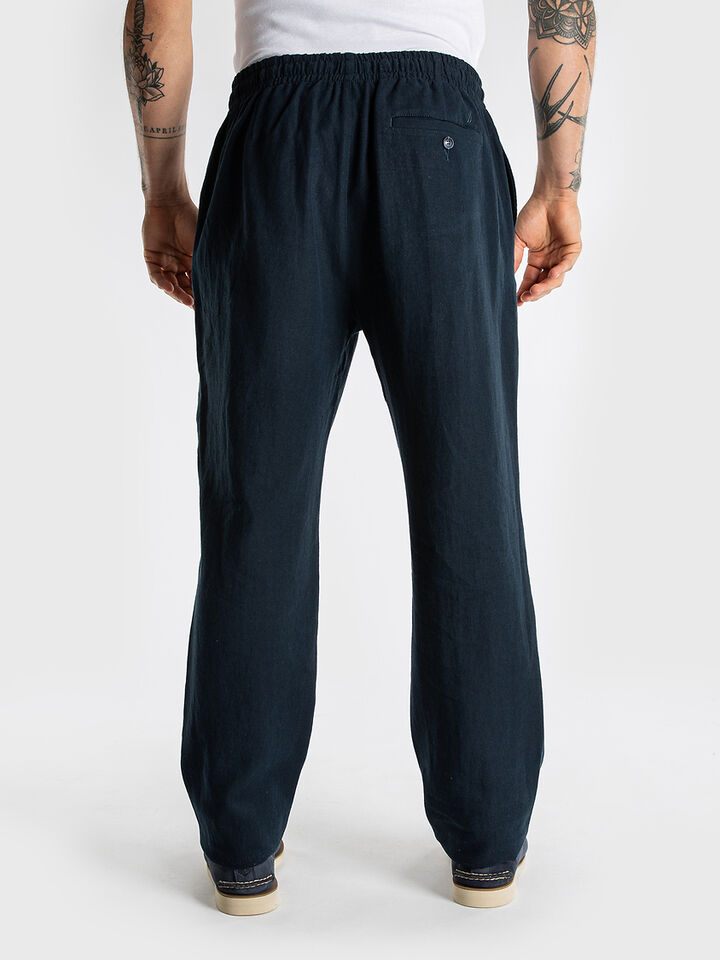 Relaxed Fit Linen Pant