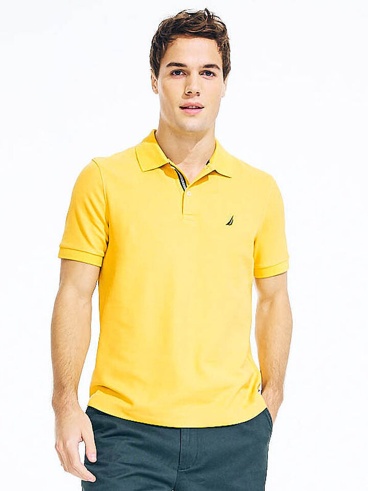 Essentials Regular Fit Pique Polo, Dafodil, hi-res image number 1