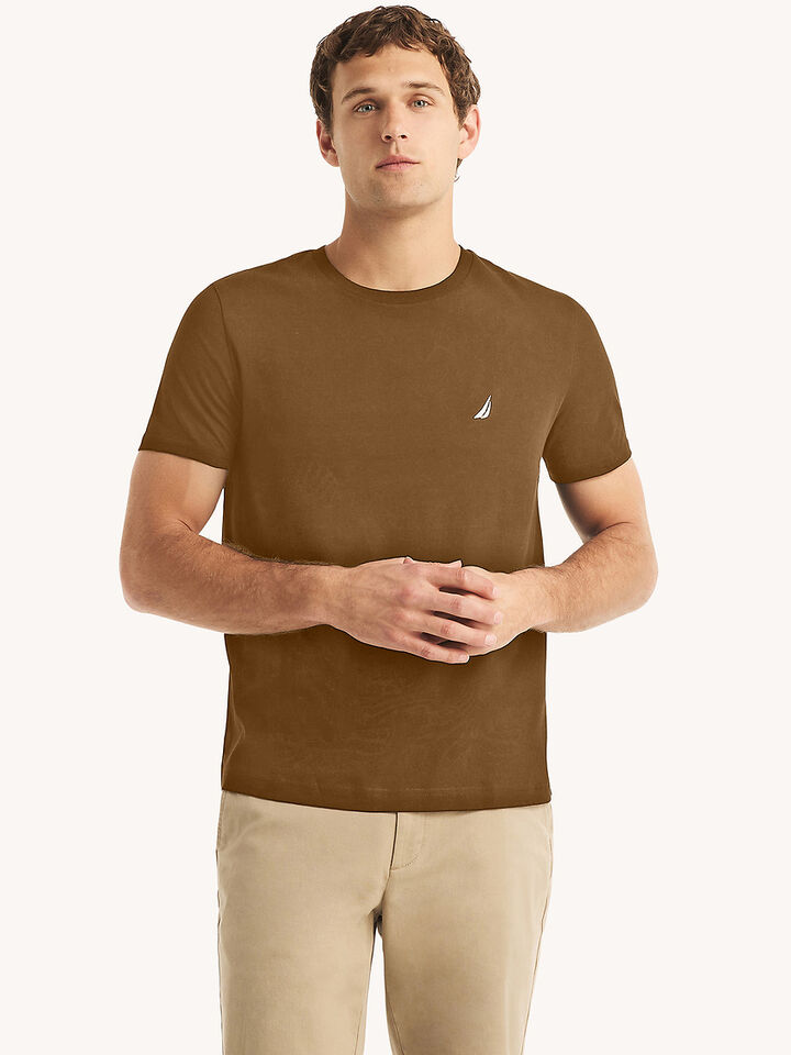 Emblem Regular Fit Tee, Dark Olive, hi-res image number 1