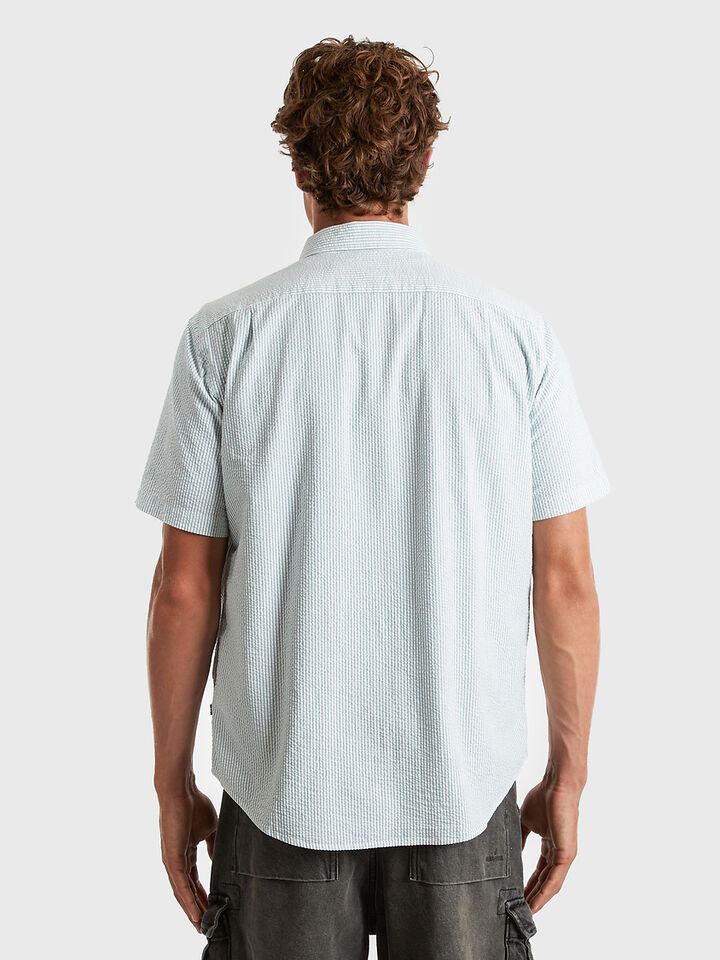 Short Sleeve Seersucker Shirt