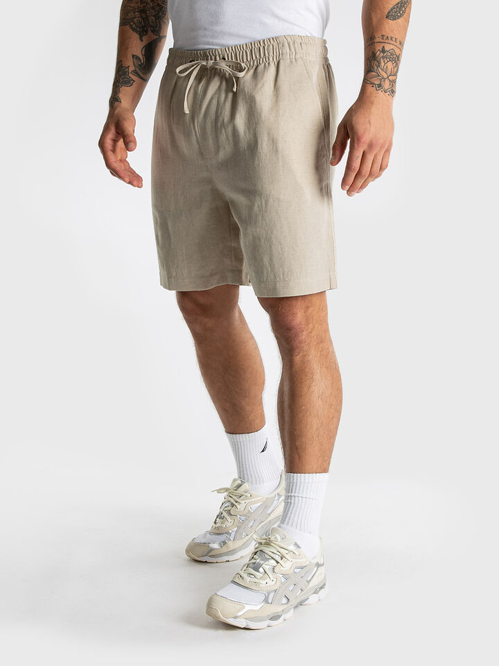 Regular Fit Linen Shorts