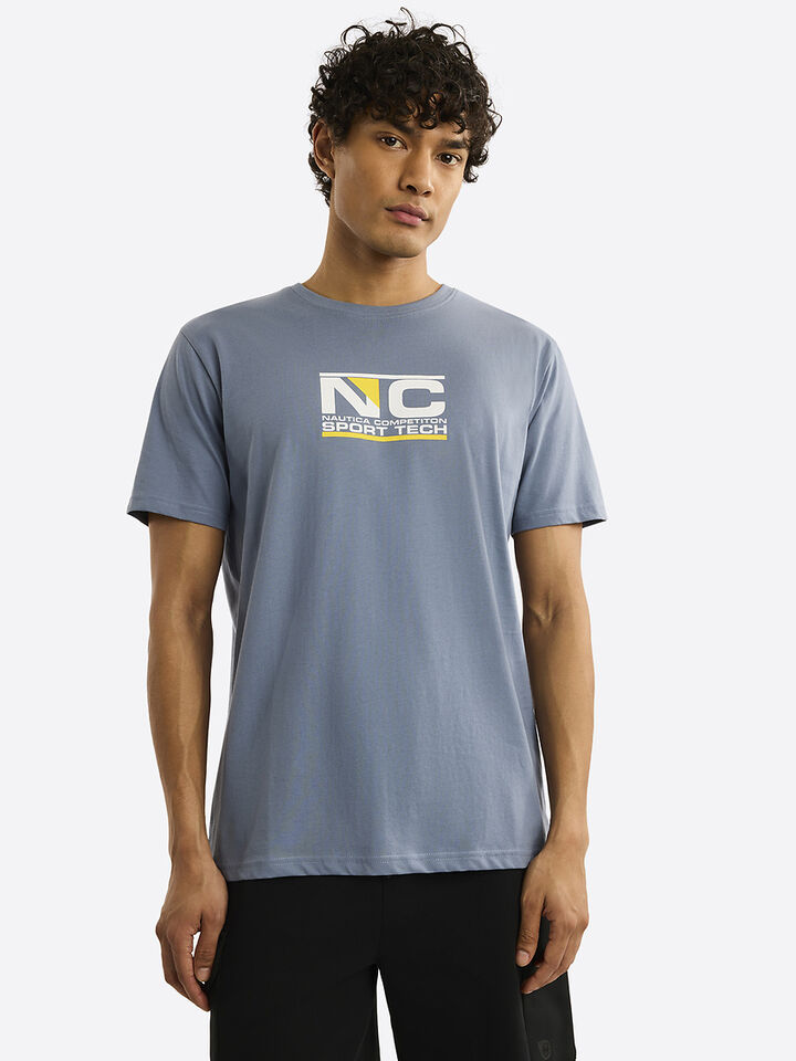 Nautica Competition Sandyford T-shirt, Slate Blue, hi-res image number 1