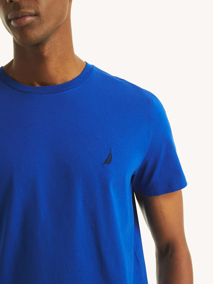 Emblem Regular Fit Tee, Bright Blue, hi-res image number 4