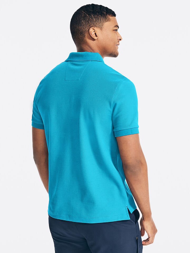 Essentials Regular Fit Pique Polo, Turquoise Isle, hi-res image number 2